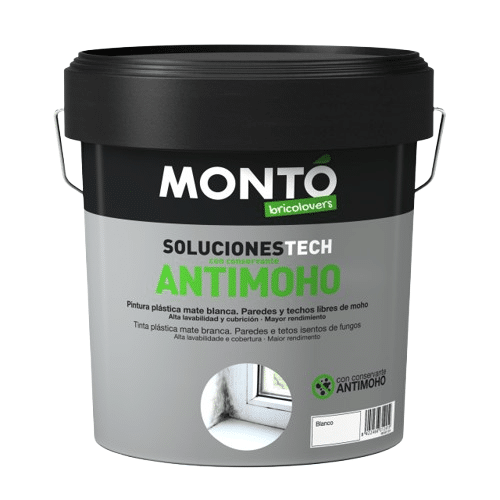 Washable Paint ANTI-MOLD PERFORMANCE for areas with high humidity such as basements, kitchens and bathrooms, Monto, 4L