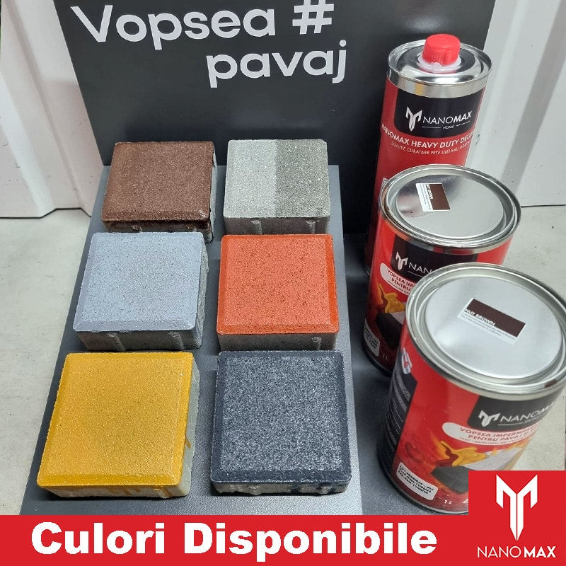 Vopsea pentru Pavaj si Beton, Protectie Hidrofoba, UV si Pete, NanoMax
