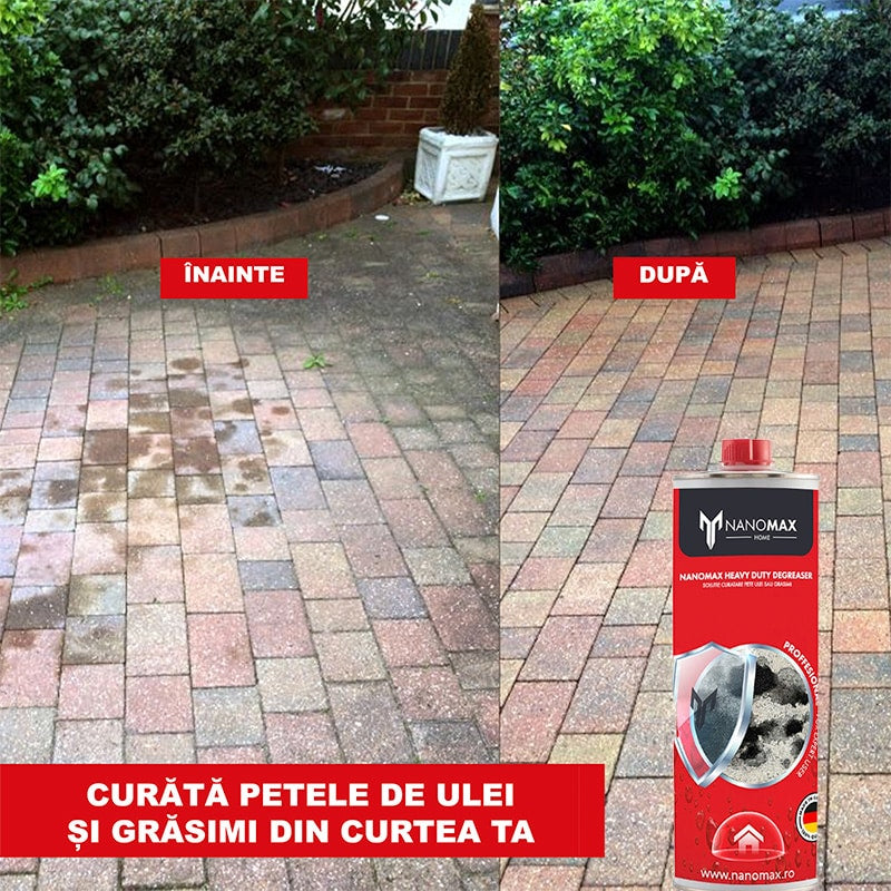 Removes oil stains on pavers