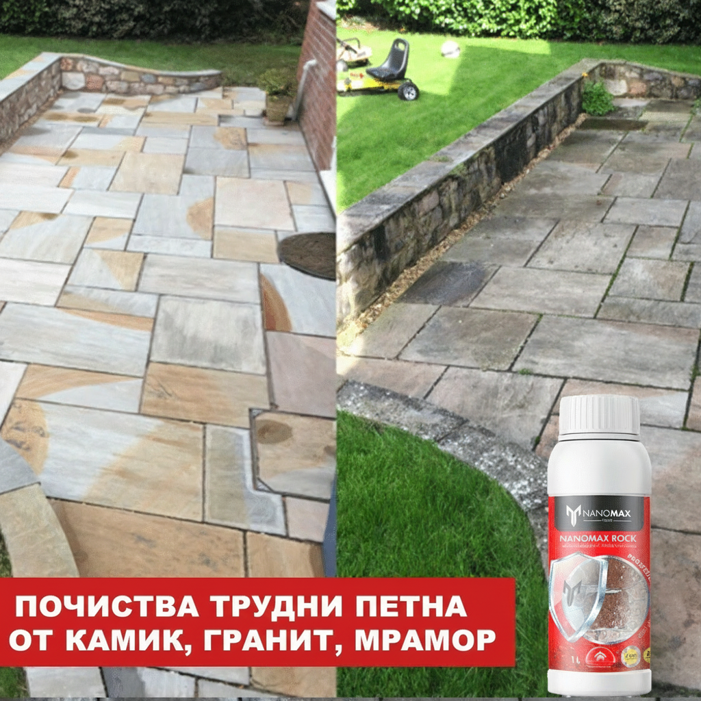 Препарат за почистване на камъни и павета