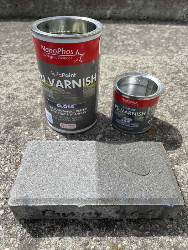 Bicomponent Polyurethane Varnish, Matte Effect, stone, pavement and concrete, Anti-Slip Effect, NanoMax