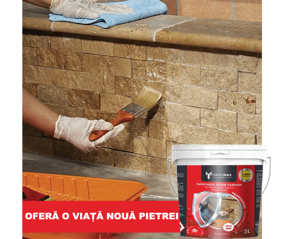 Concrete and Stone Lacquer, Matte Effect, Nano Protection Waterproofing, NANOMAX