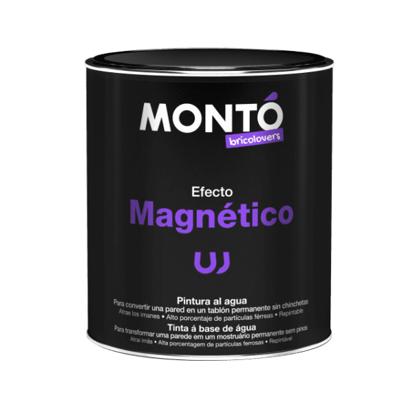 Paint with Magnetic Effect for concrete walls, plaster, wood after priming, Monto, 750ml