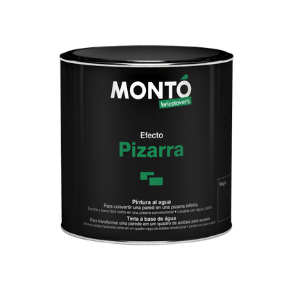 Decorative paint with Blackboard Effect, turns any wall into a blackboard on which you can write with chalk, Monto, 500ml
