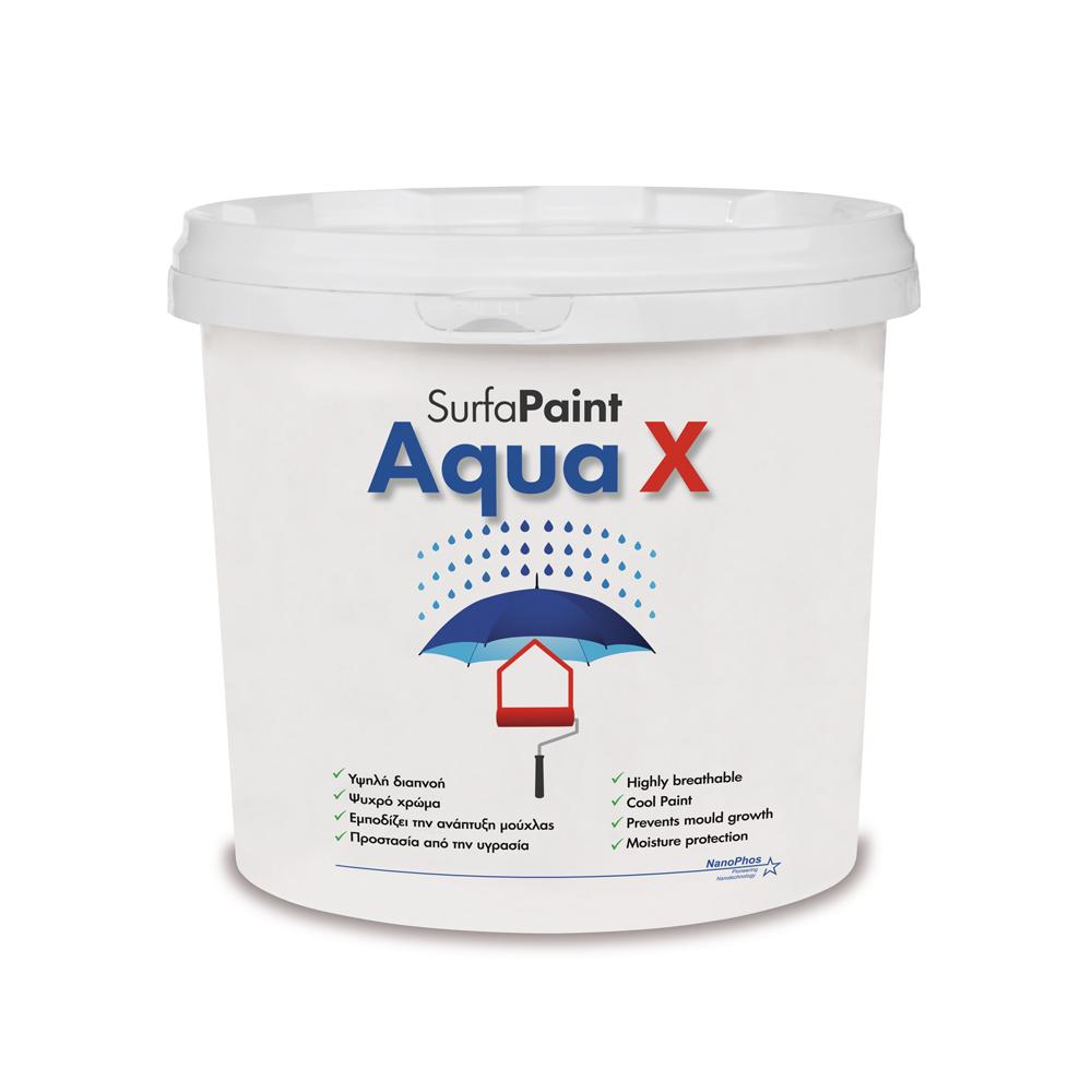 AquaX Waterproofing/Waterproofing Washable Paint, Interior/Exterior, Nanophos 10L