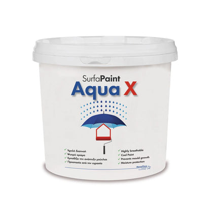 AquaX Waterproofing/Waterproofing Washable Paint, Interior/Exterior, Nanophos 10L