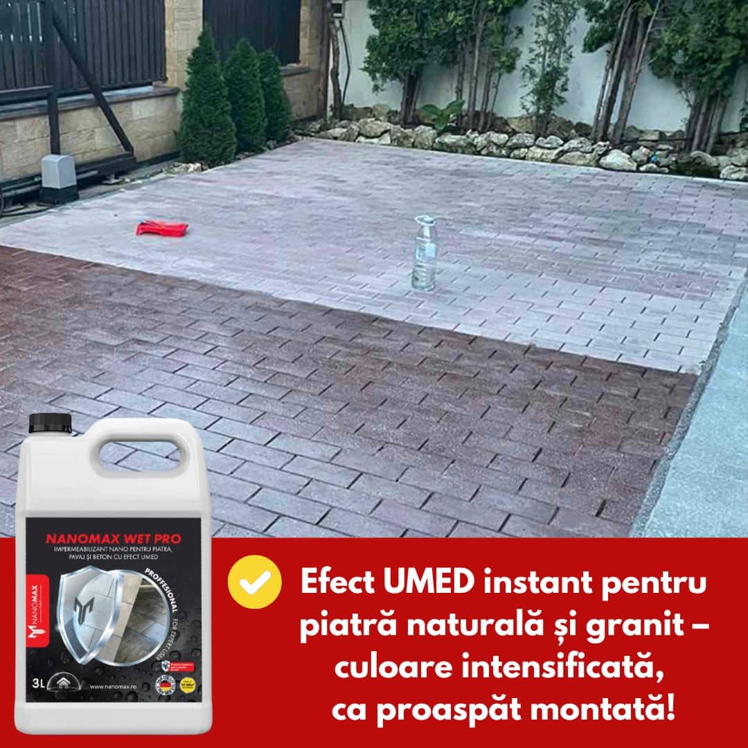 Impermeabilizant NanoMax Wet Pro 3L – Efect Umed și Protecție pentru Piatră Naturală și Beton