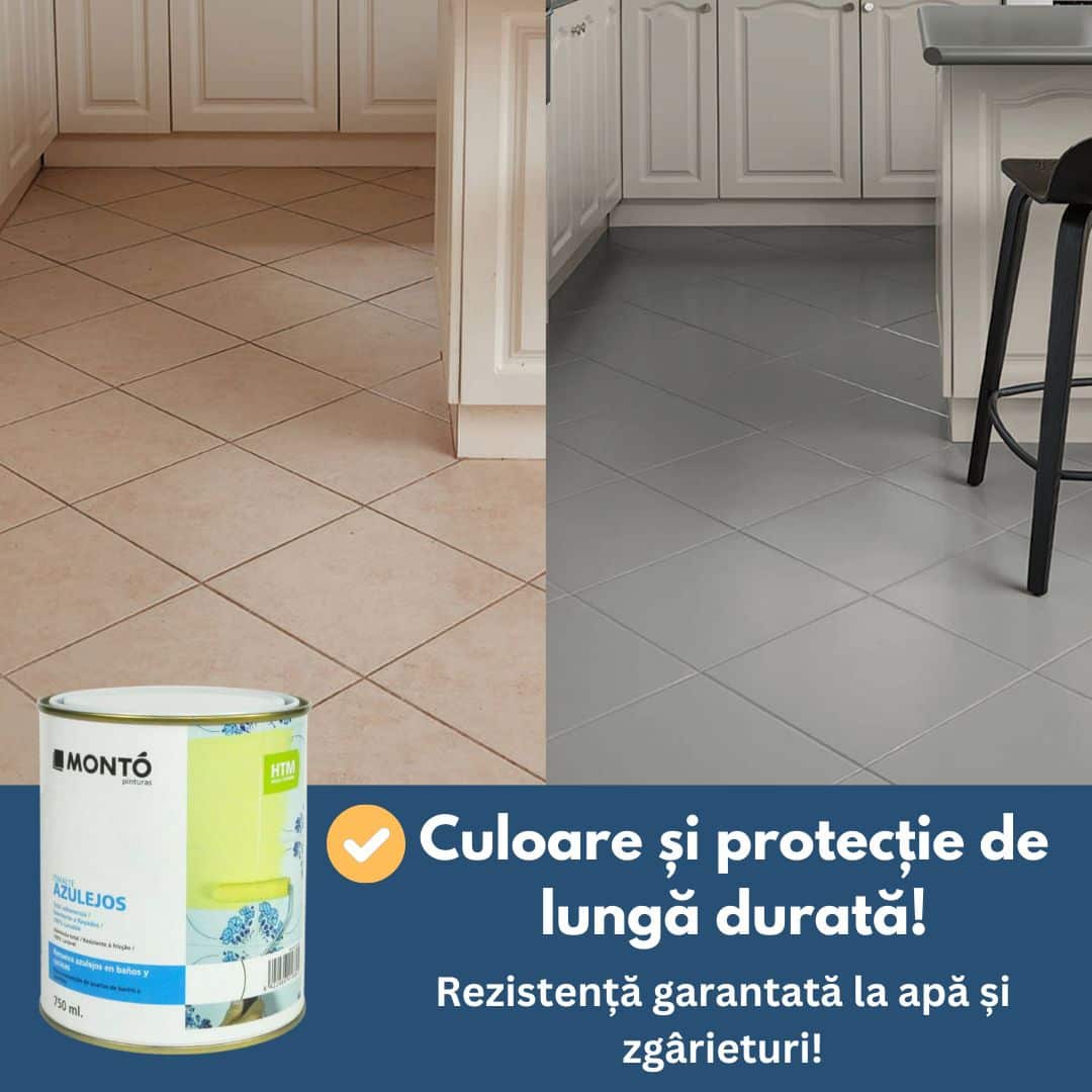 Polyurethane-based Tile Paint - Maximum Resistance &amp; Perfect Adhesion, Monto, 750 ml