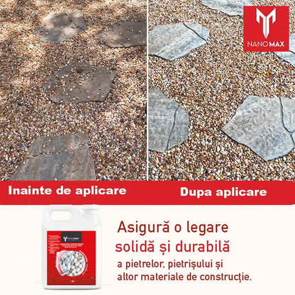 PRO Adhesive Fixing Stones, Binds and Stabilizes Decorative Stones, Nanomax, 5L