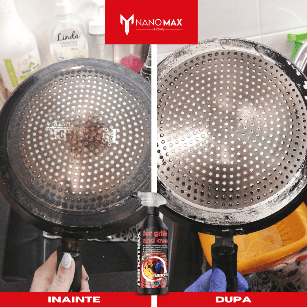 Stove Soot and Grease Detergent, Professional Solution for cleaning stoves, ovens, grills of oil stains on pavement and stone, Nanomax
