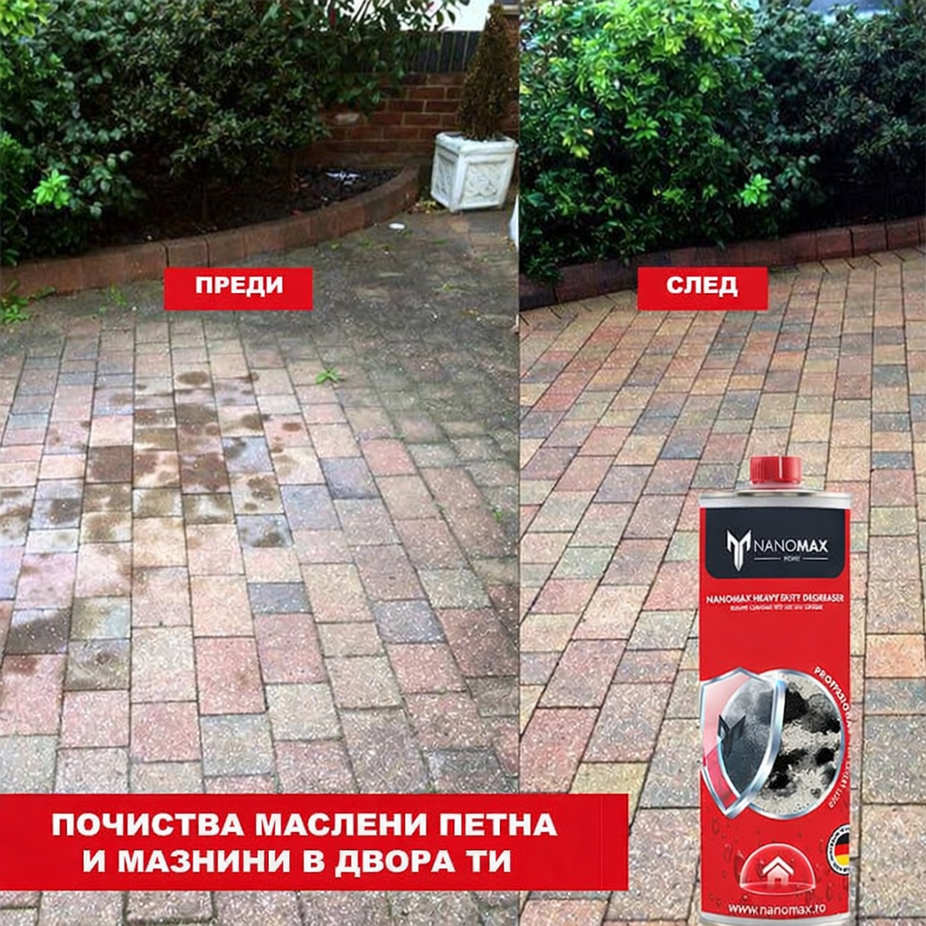 Soluție Nano pt Pete Ulei Combustibili pavaj beton - Nanomax