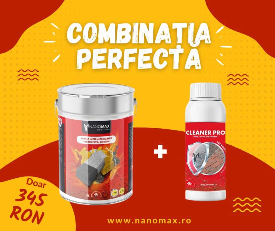 PAVEMENT, CONCRETE PAINT 5L COMBO + PAVEMENT, CONCRETE, STONE CLEANING DETERGENT 1L NANOMAX