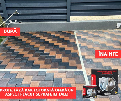 Polyurethane Concrete Lacquer, Glossy/Satin effect, Protection for stone, paving, NanoMax