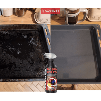 ПРЕМИУМ КОМПЛЕКТ за дома, Професионален препарат за почистване на котлони, фурни, грил 500 мл + Професионален препарат за стъкло и неръждаема стомана 500 мл