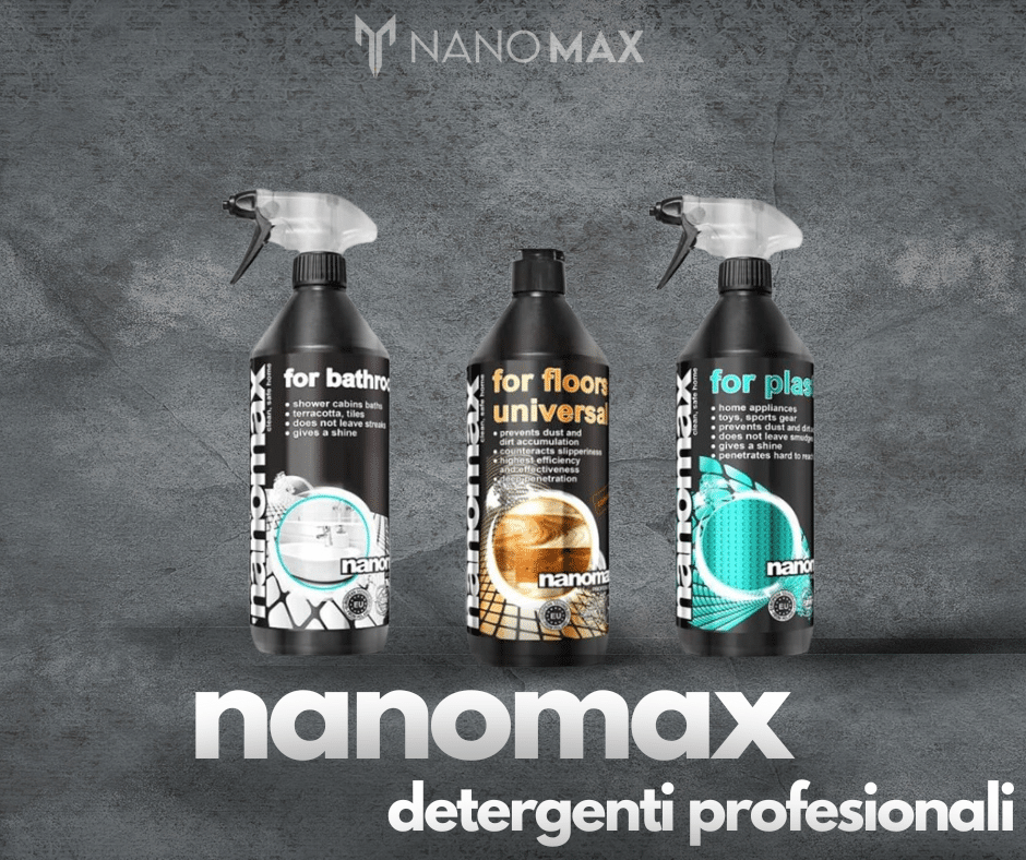 GENERAL CLEANING KIT, 3 PROFESSIONAL NANO DETERGENTS FOR THE HOUSE INDOOR-OUTDOOR 1L