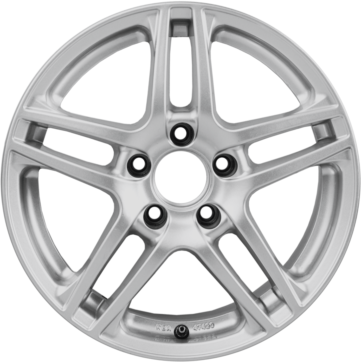 Jantă metalică argintie detaliu finisaj protecție Nanomax.