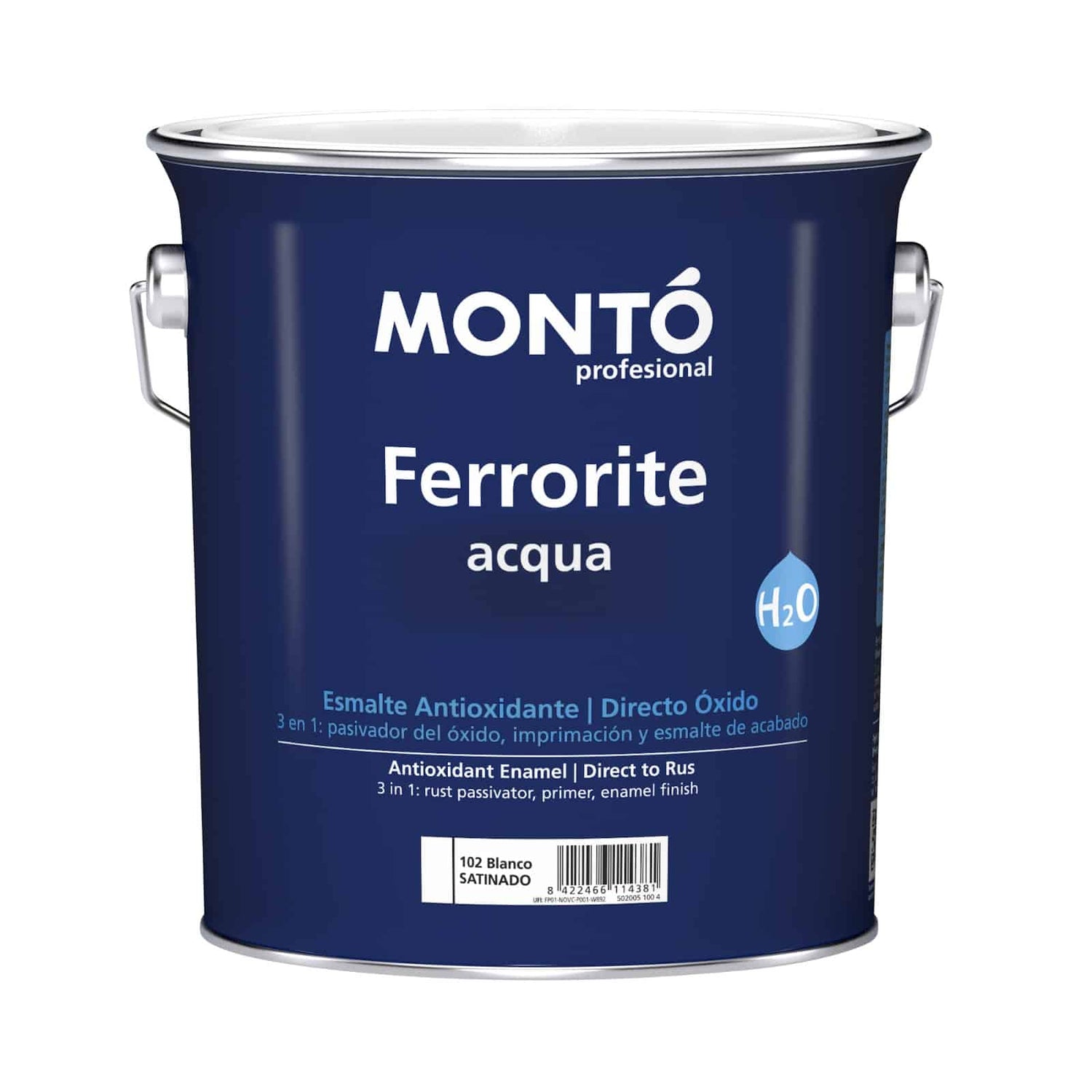 Protectie + Grund + Vopsea, 3in1 tratament ANTIRUGINA pentru suprafetele din Metal, Fier, Otel, Monto 750ml