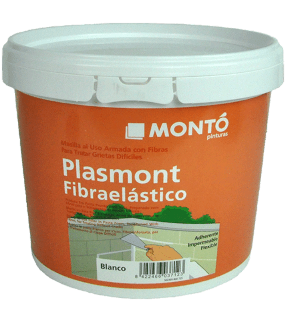 KIT Elastic pentru Reparații Crăpături Beton, Tencuială, Lemn și Plastic – cu Fibră de Sticlă | Monto 750ml