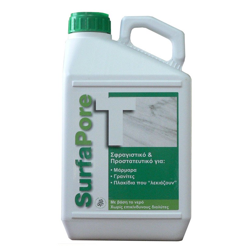 Waterproofing for glossy surfaces, Granite, Marble, Travertine, Sandstone oil stain protection, water, SurfaPore T, NanoPhos 1L