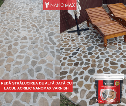 Stone / Concrete / Sandstone Lacquer, Nano Waterproofing, Glossy/Satin Effect, NANOMAX