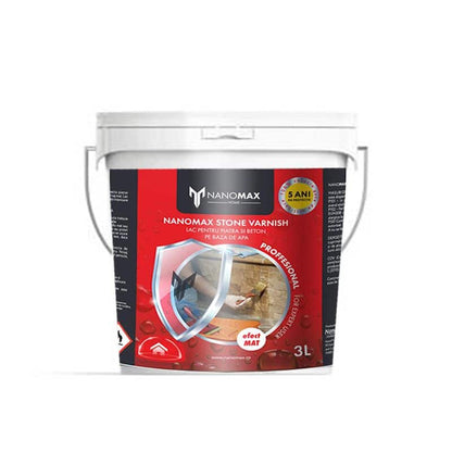 Concrete and Stone Lacquer, Matte Effect, Nano Protection Waterproofing, NANOMAX
