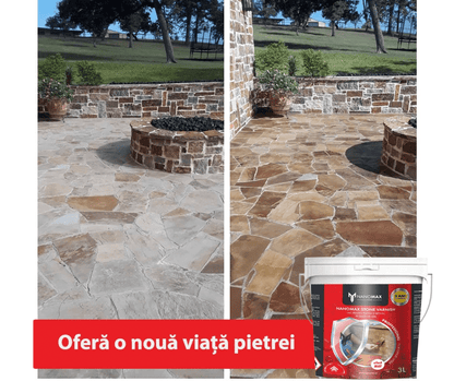 Concrete and Stone Lacquer, Matte Effect, Nano Protection Waterproofing, NANOMAX